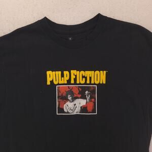 Pulp Fiction Movie Graphic Short Sleeve Crew Neck Shirt Mens Size M Black
